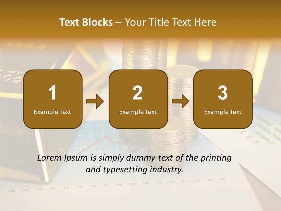 Numismatist Stock Coin PowerPoint Template