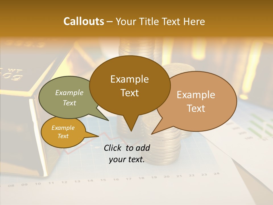 Numismatist Stock Coin PowerPoint Template