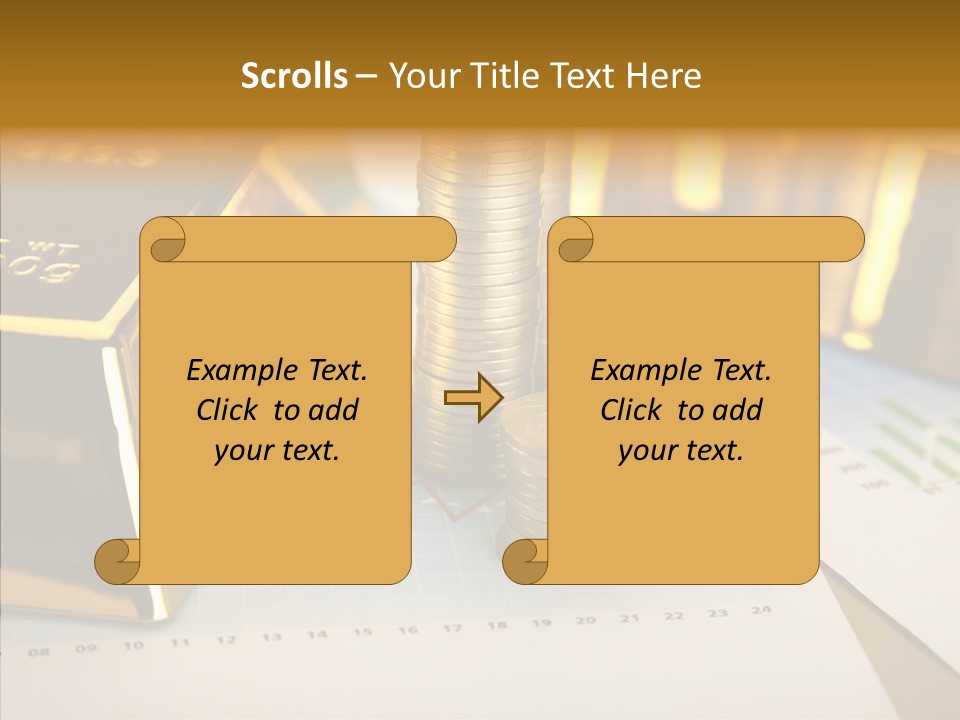 Numismatist Stock Coin PowerPoint Template