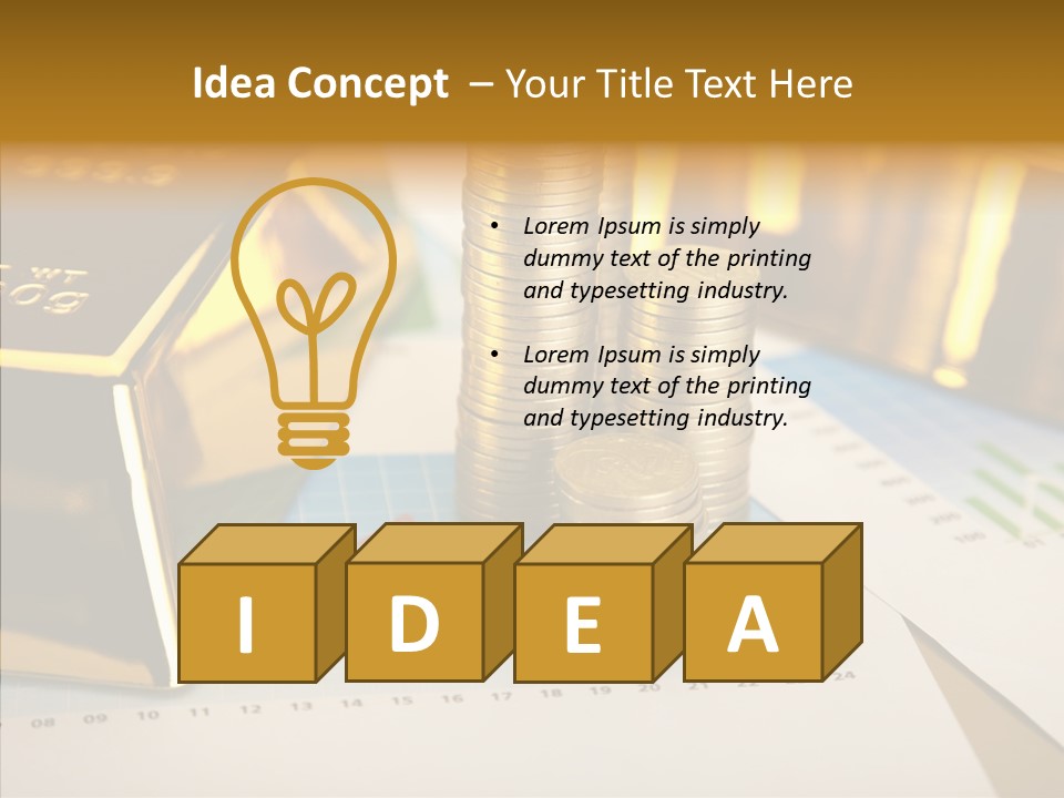Numismatist Stock Coin PowerPoint Template