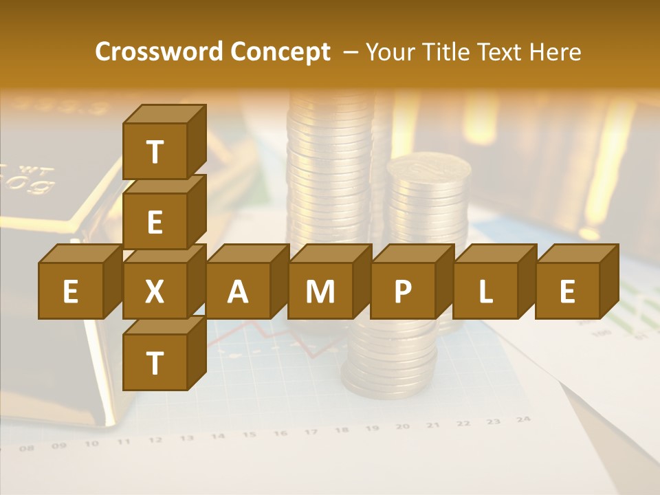 Numismatist Stock Coin PowerPoint Template