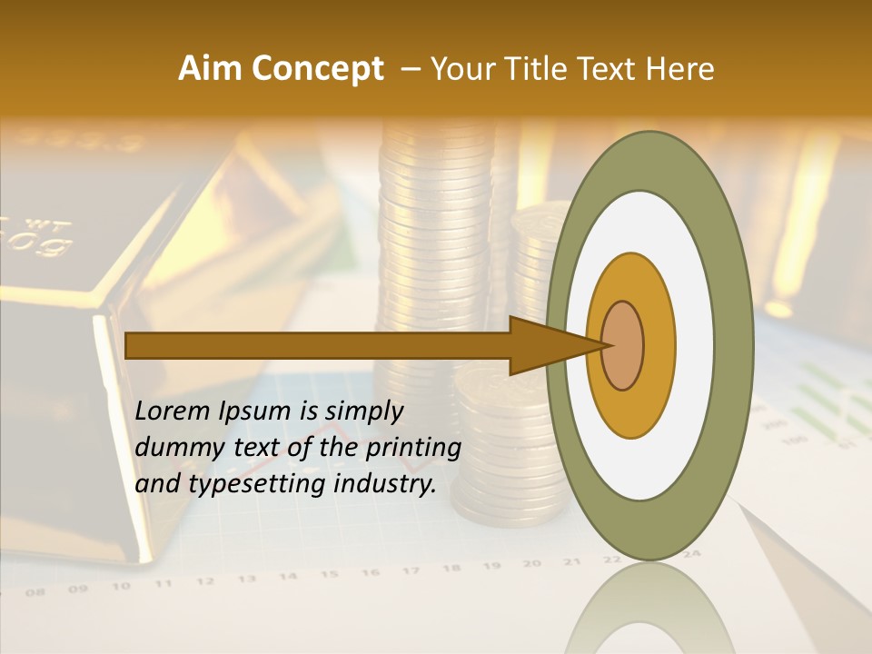 Numismatist Stock Coin PowerPoint Template