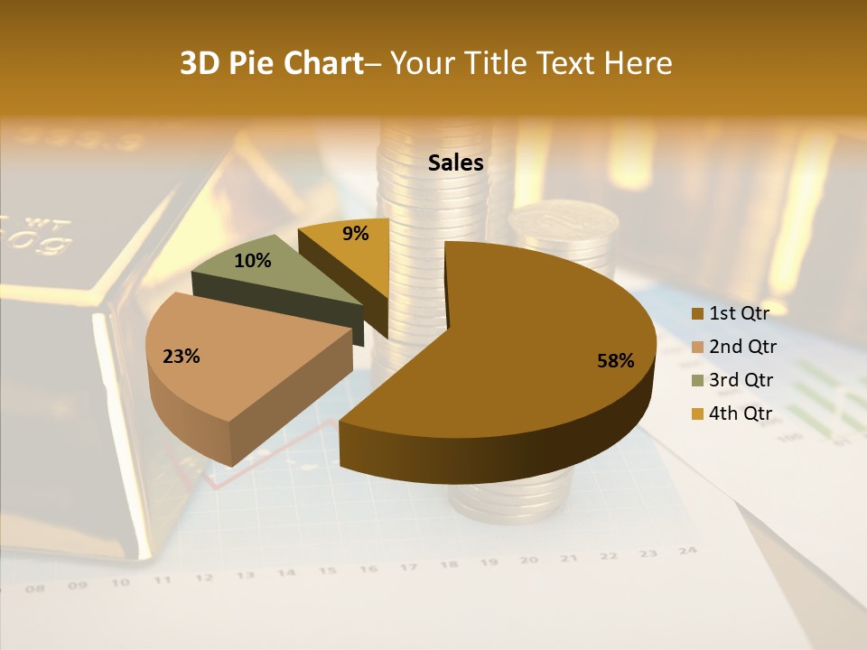 Numismatist Stock Coin PowerPoint Template