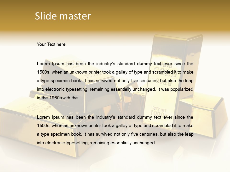 Raw Rich White PowerPoint Template