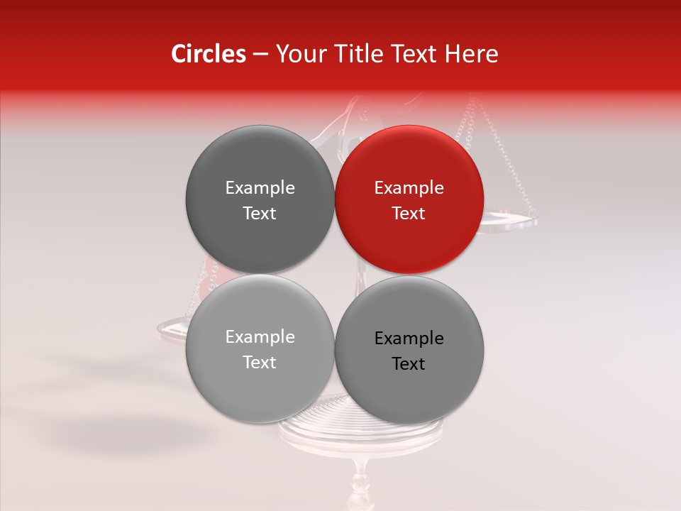 Gleichgewicht Goldwaage Justitia PowerPoint Template