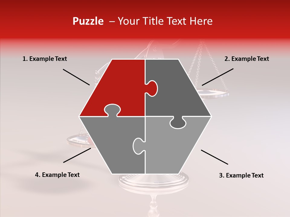 Gleichgewicht Goldwaage Justitia PowerPoint Template