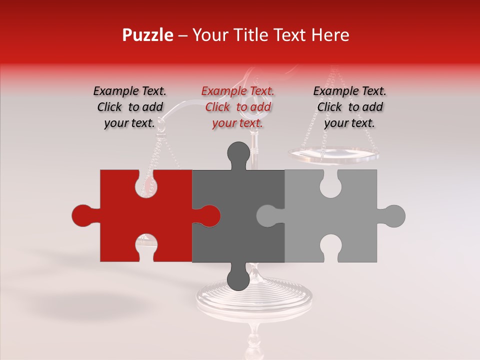 Gleichgewicht Goldwaage Justitia PowerPoint Template