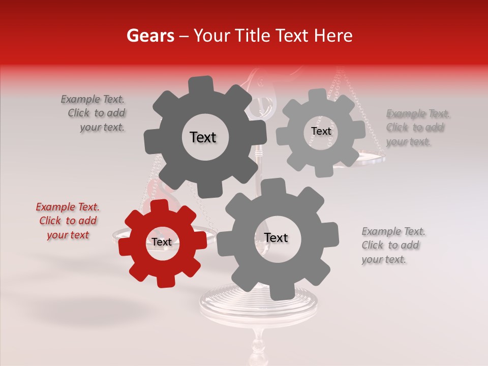 Gleichgewicht Goldwaage Justitia PowerPoint Template