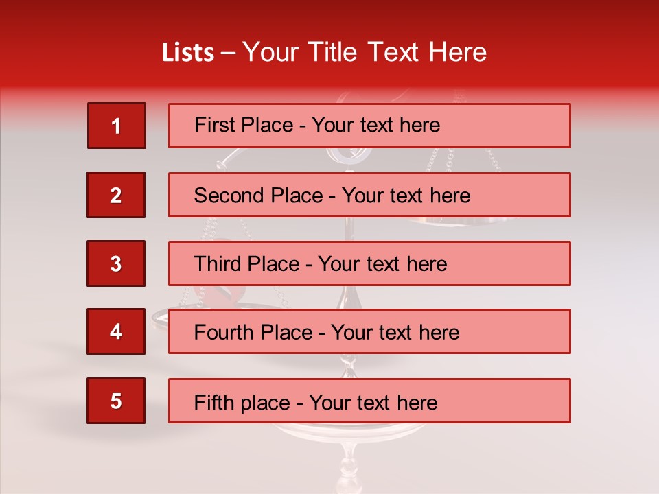 Gleichgewicht Goldwaage Justitia PowerPoint Template