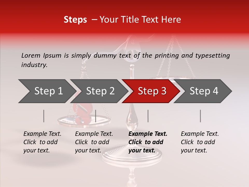 Gleichgewicht Goldwaage Justitia PowerPoint Template