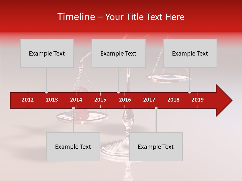 Gleichgewicht Goldwaage Justitia PowerPoint Template