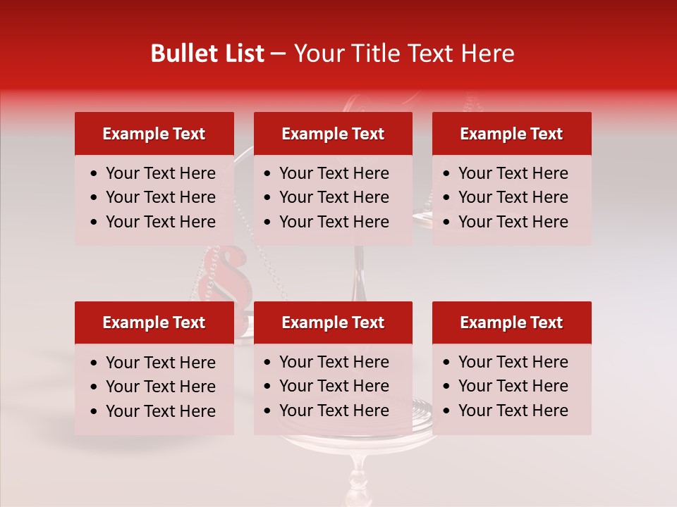 Gleichgewicht Goldwaage Justitia PowerPoint Template