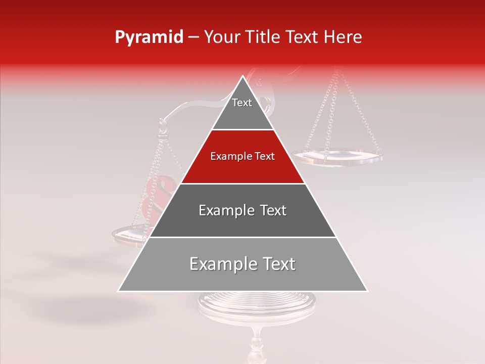 Gleichgewicht Goldwaage Justitia PowerPoint Template