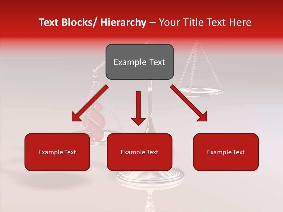 Gleichgewicht Goldwaage Justitia PowerPoint Template