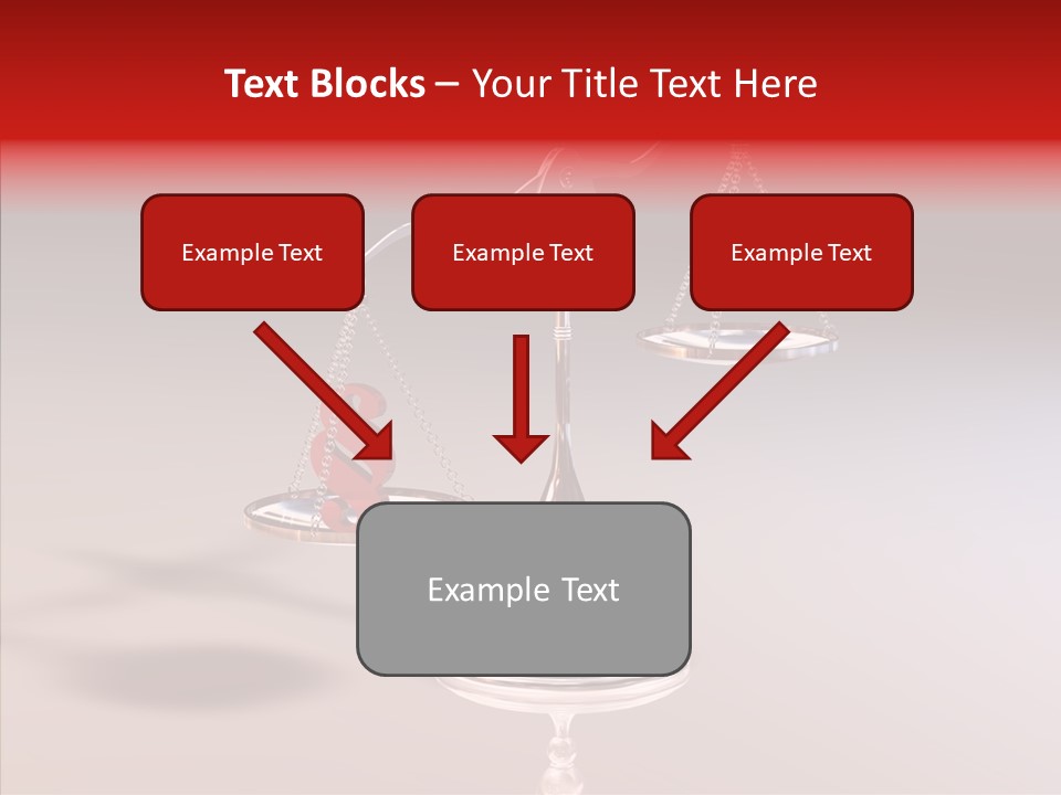 Gleichgewicht Goldwaage Justitia PowerPoint Template
