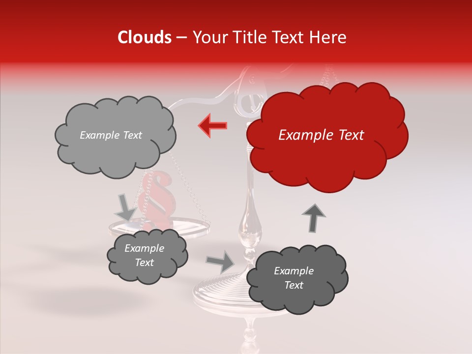 Gleichgewicht Goldwaage Justitia PowerPoint Template