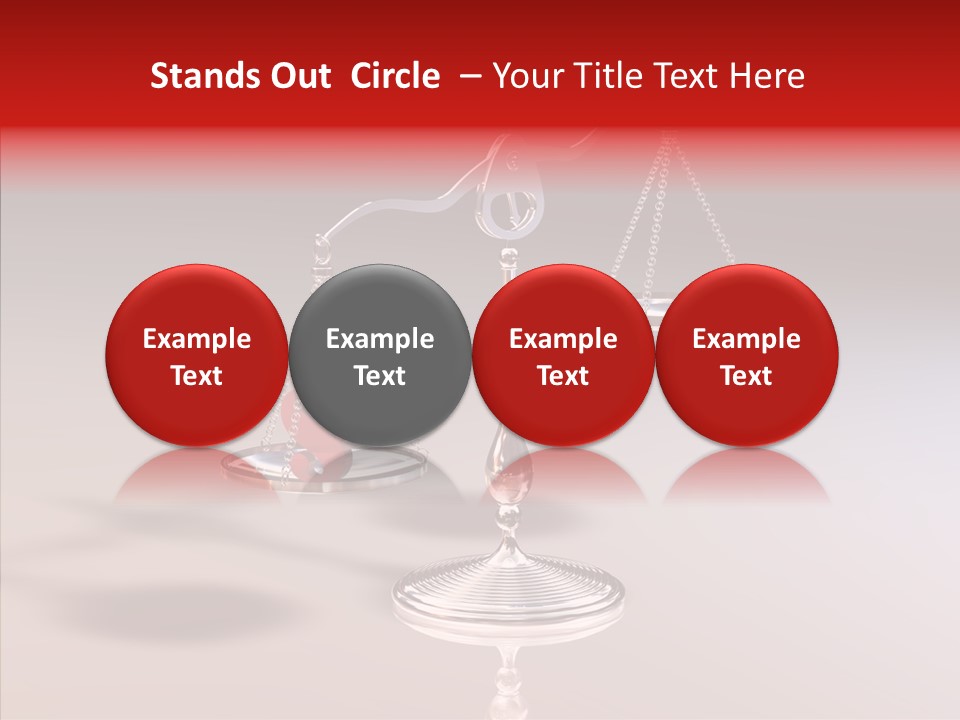 Gleichgewicht Goldwaage Justitia PowerPoint Template