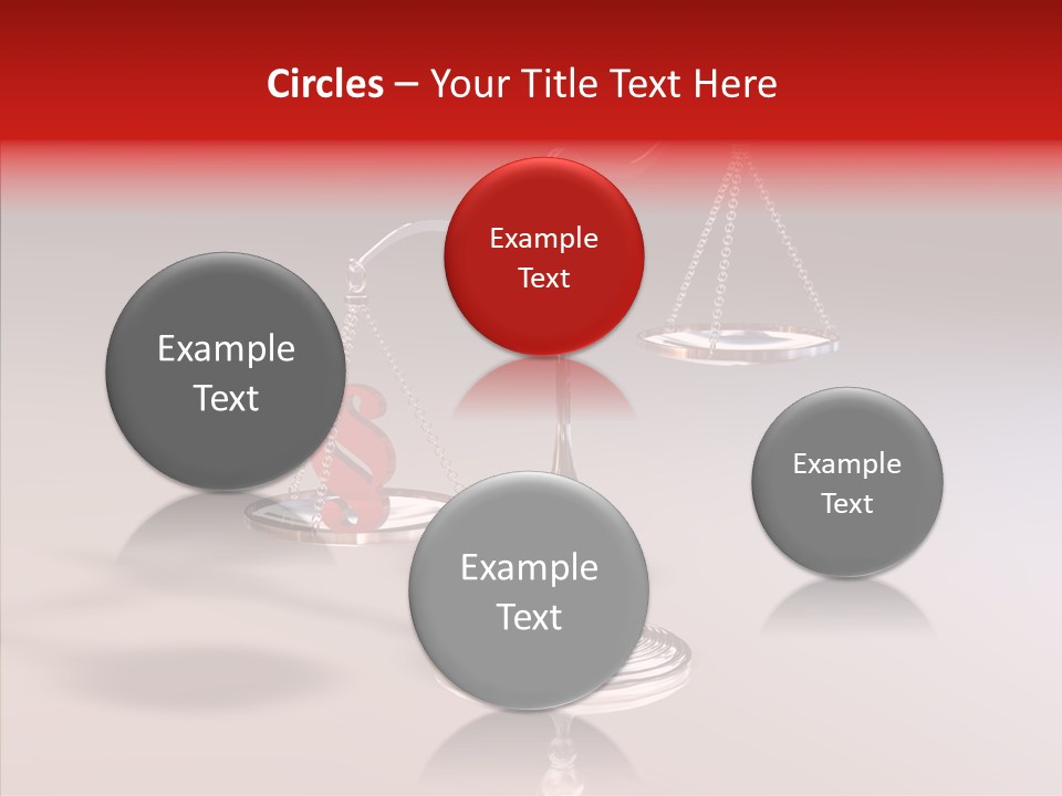 Gleichgewicht Goldwaage Justitia PowerPoint Template