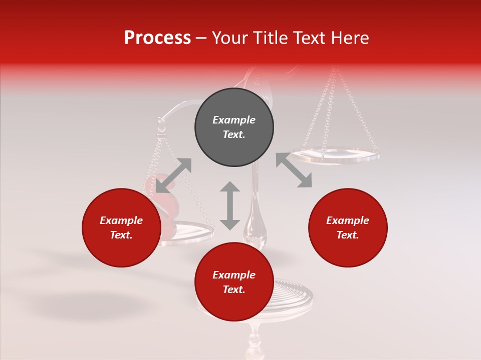 Gleichgewicht Goldwaage Justitia PowerPoint Template