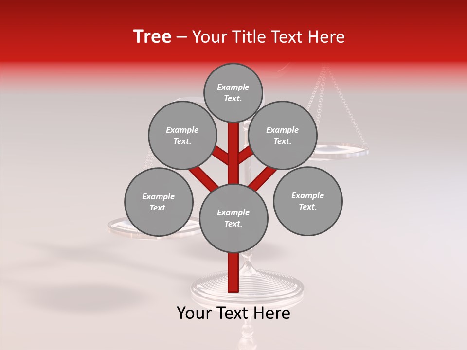 Gleichgewicht Goldwaage Justitia PowerPoint Template