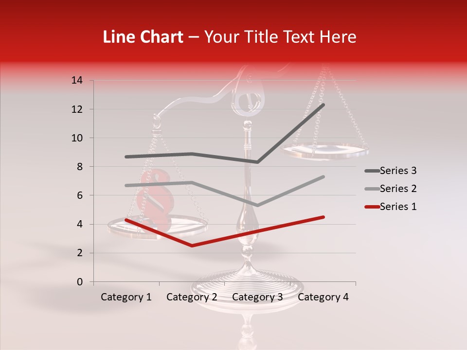 Gleichgewicht Goldwaage Justitia PowerPoint Template