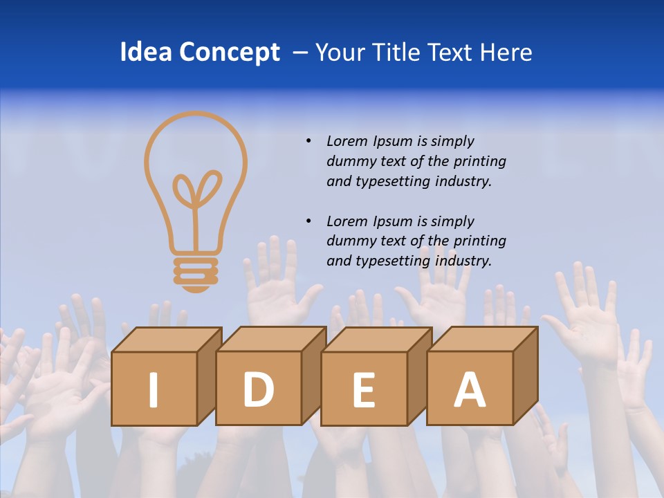 Participation Multiracial Conceptual PowerPoint Template