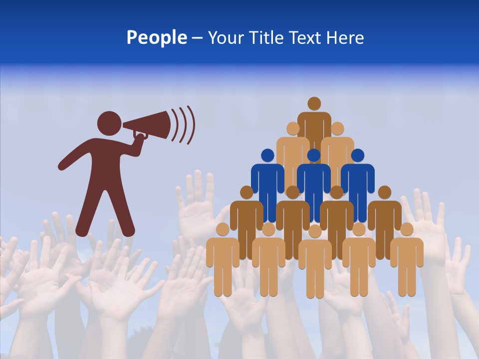 Participation Multiracial Conceptual PowerPoint Template