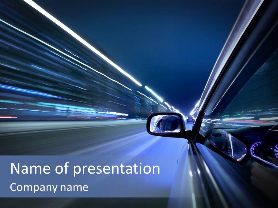 Lights Building Speedy PowerPoint Template