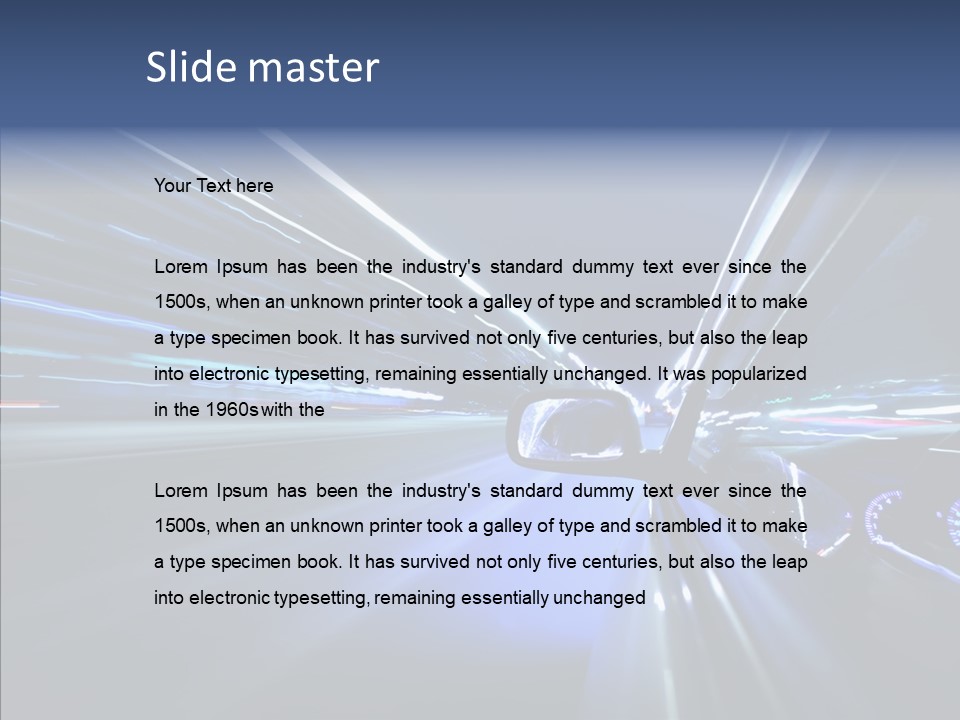 Lights Building Speedy PowerPoint Template