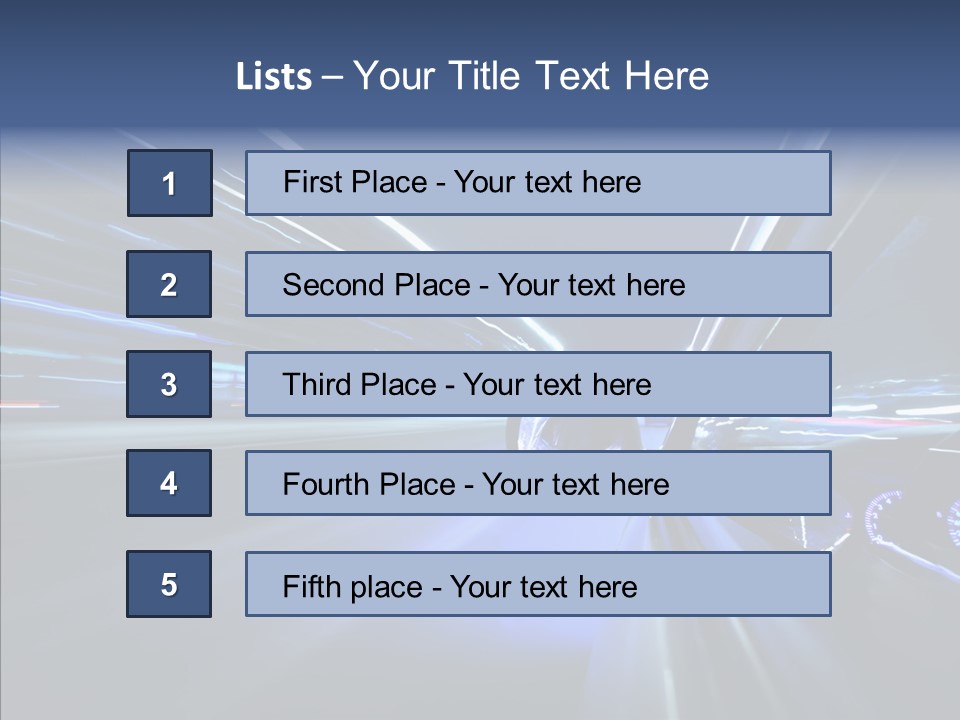 Lights Building Speedy PowerPoint Template