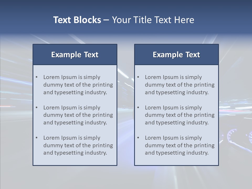Lights Building Speedy PowerPoint Template