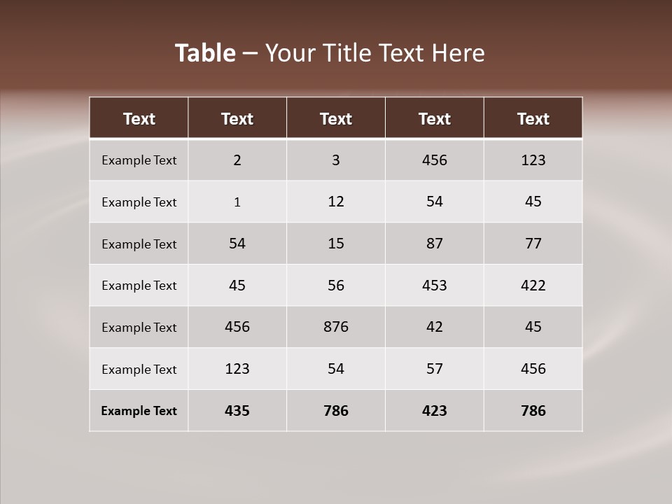 Exposure Food Ripple PowerPoint Template