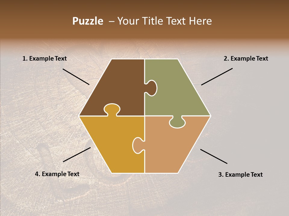 Aging Pine Section PowerPoint Template