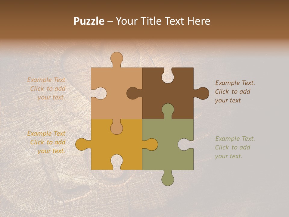 Aging Pine Section PowerPoint Template