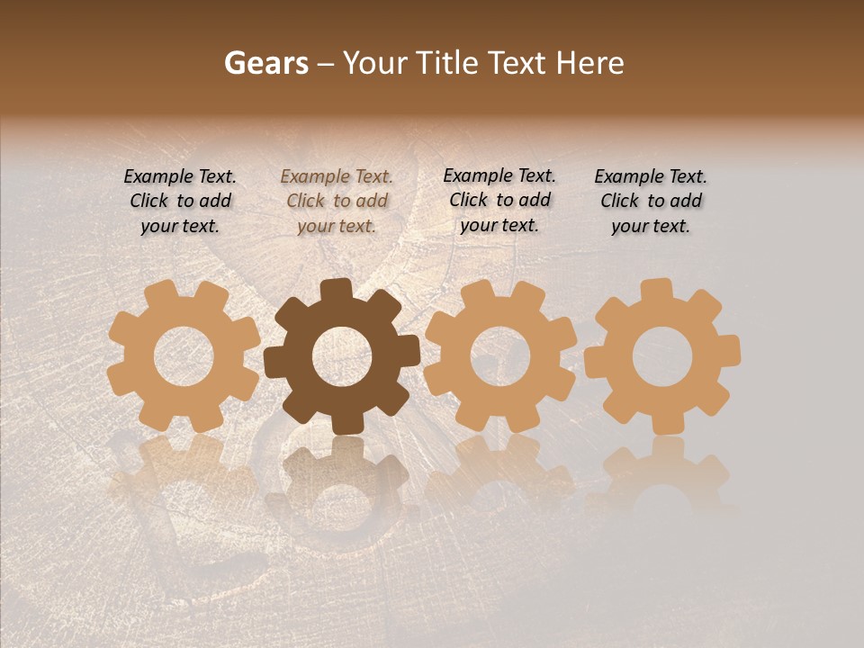 Aging Pine Section PowerPoint Template