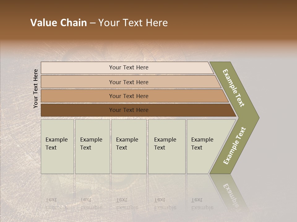 Aging Pine Section PowerPoint Template
