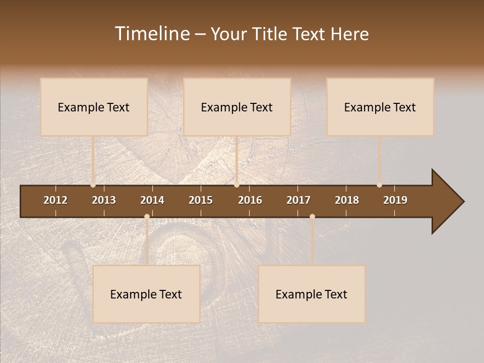 Aging Pine Section PowerPoint Template
