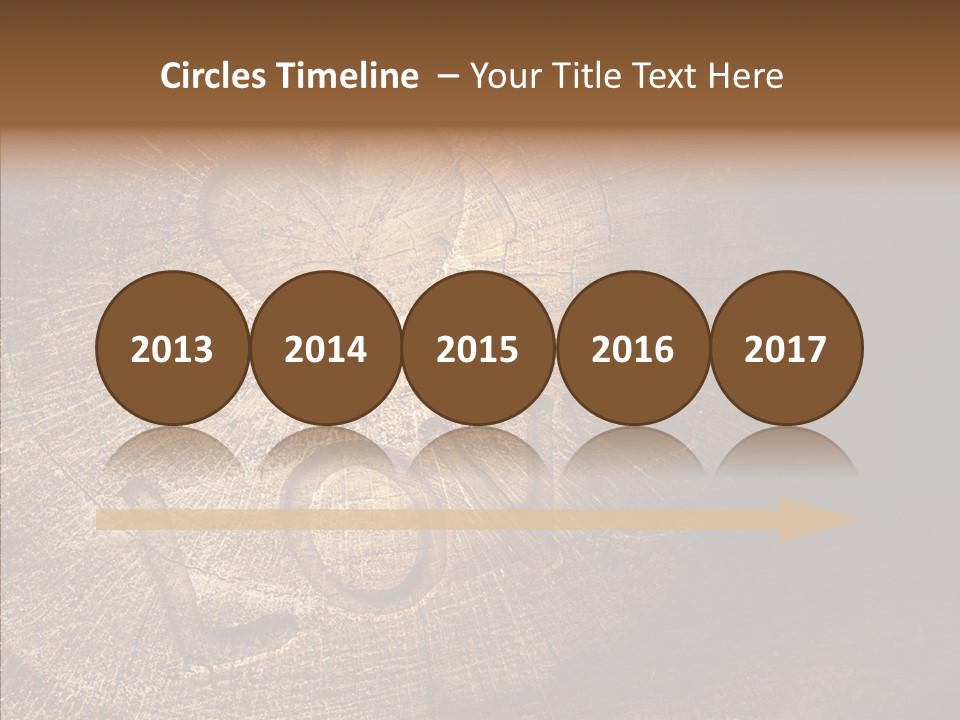 Aging Pine Section PowerPoint Template