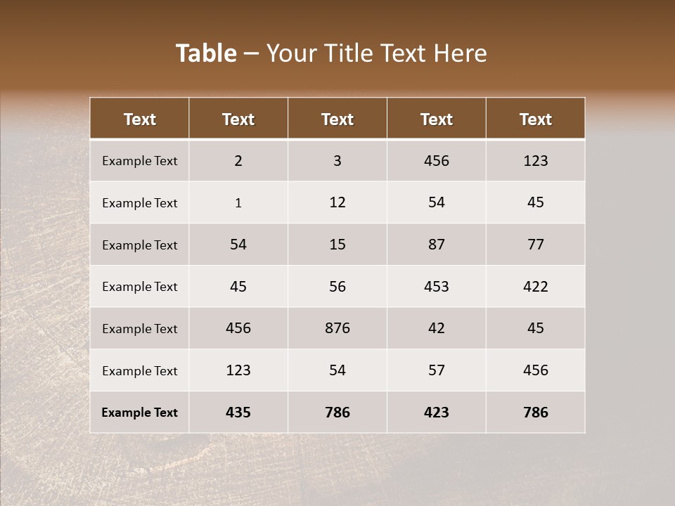 Aging Pine Section PowerPoint Template