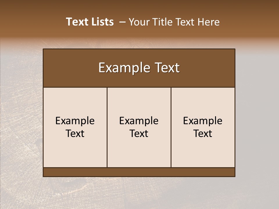 Aging Pine Section PowerPoint Template