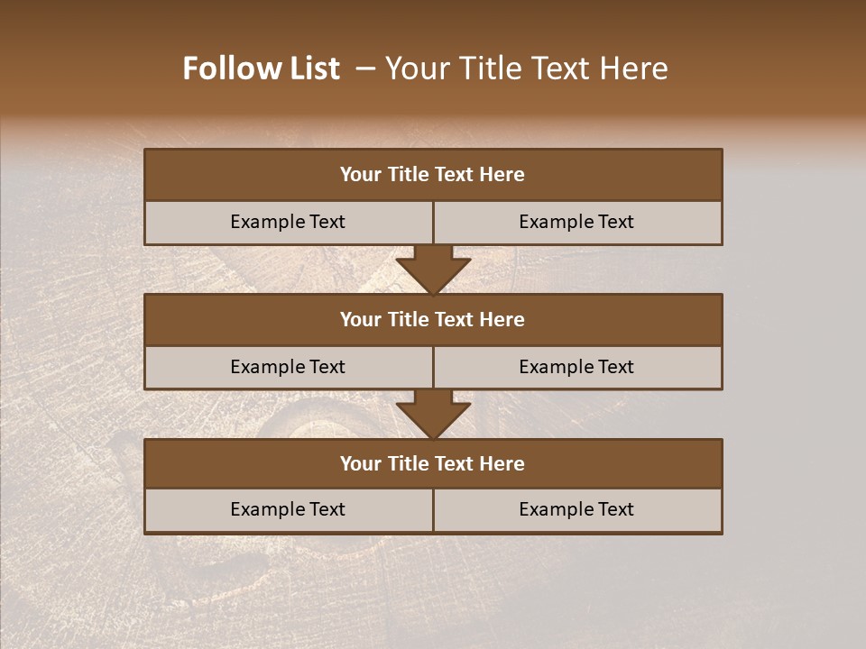 Aging Pine Section PowerPoint Template