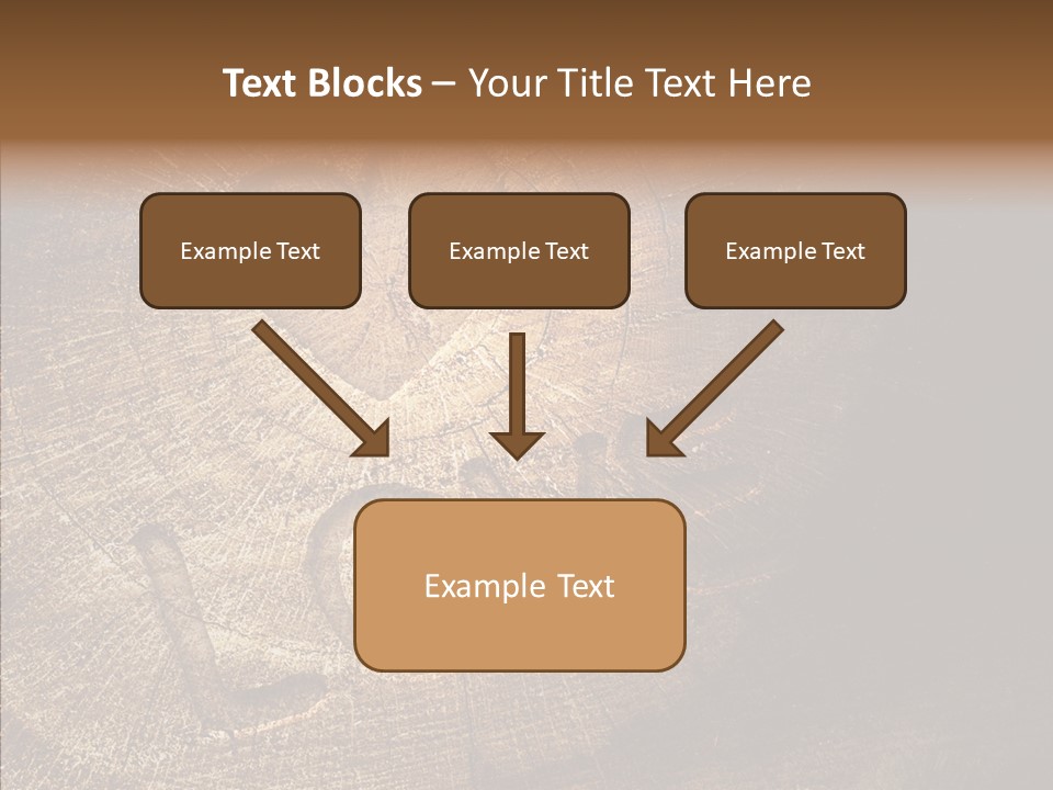Aging Pine Section PowerPoint Template