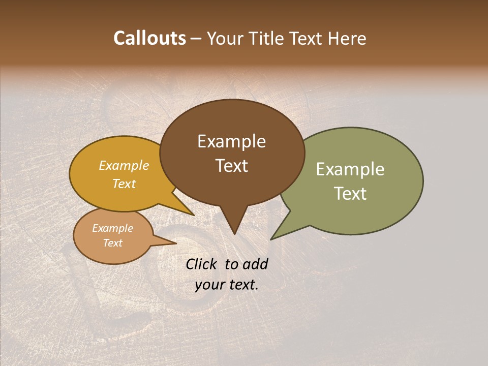 Aging Pine Section PowerPoint Template