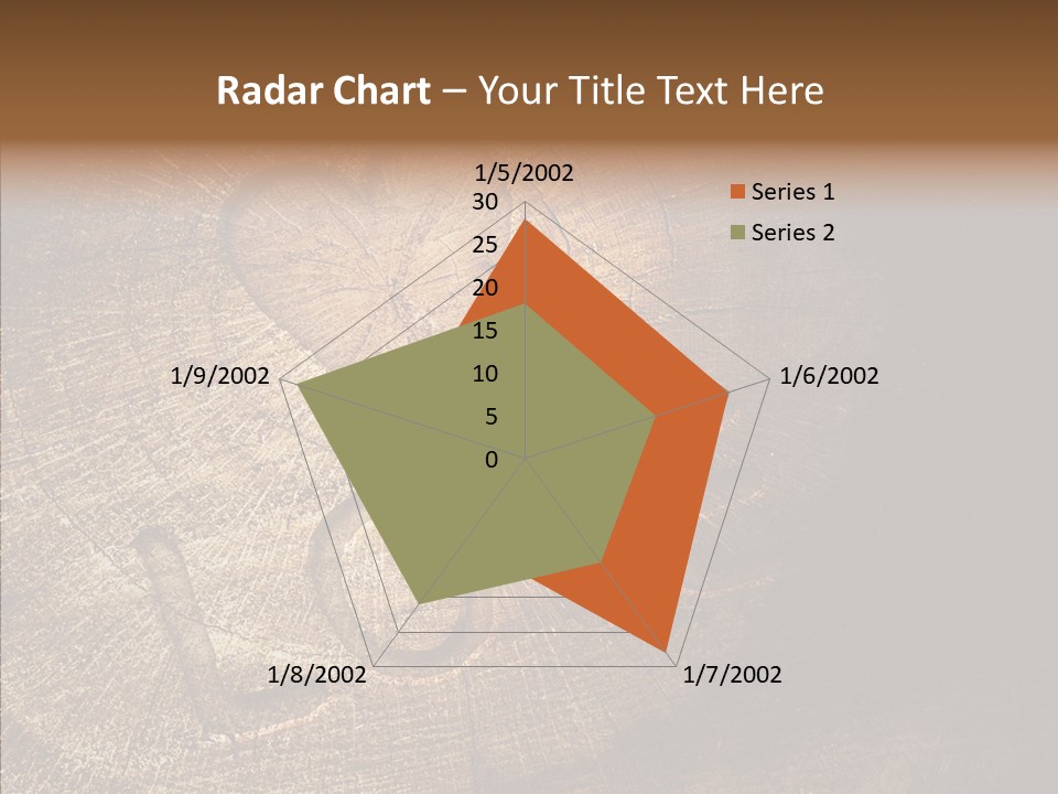 Aging Pine Section PowerPoint Template
