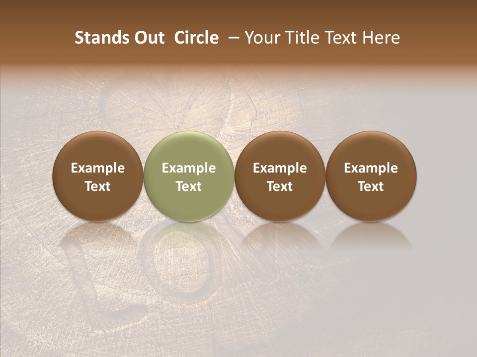 Aging Pine Section PowerPoint Template