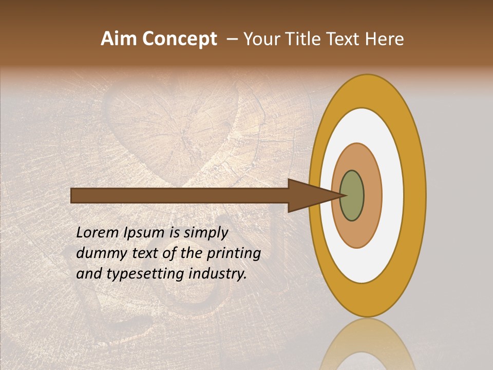 Aging Pine Section PowerPoint Template