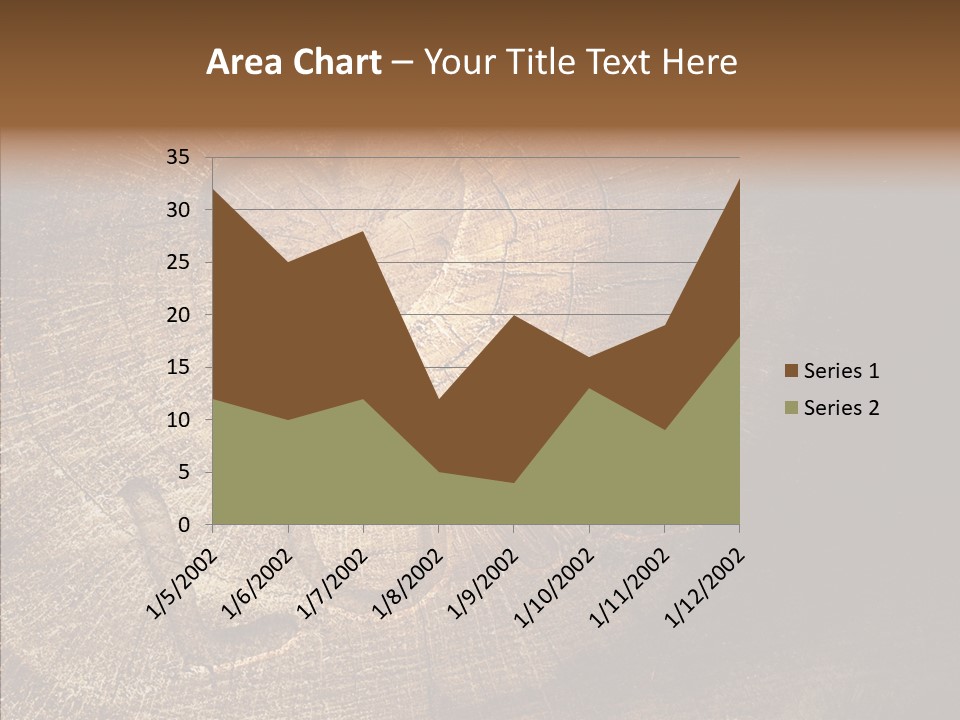 Aging Pine Section PowerPoint Template