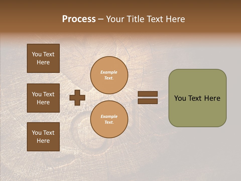 Aging Pine Section PowerPoint Template