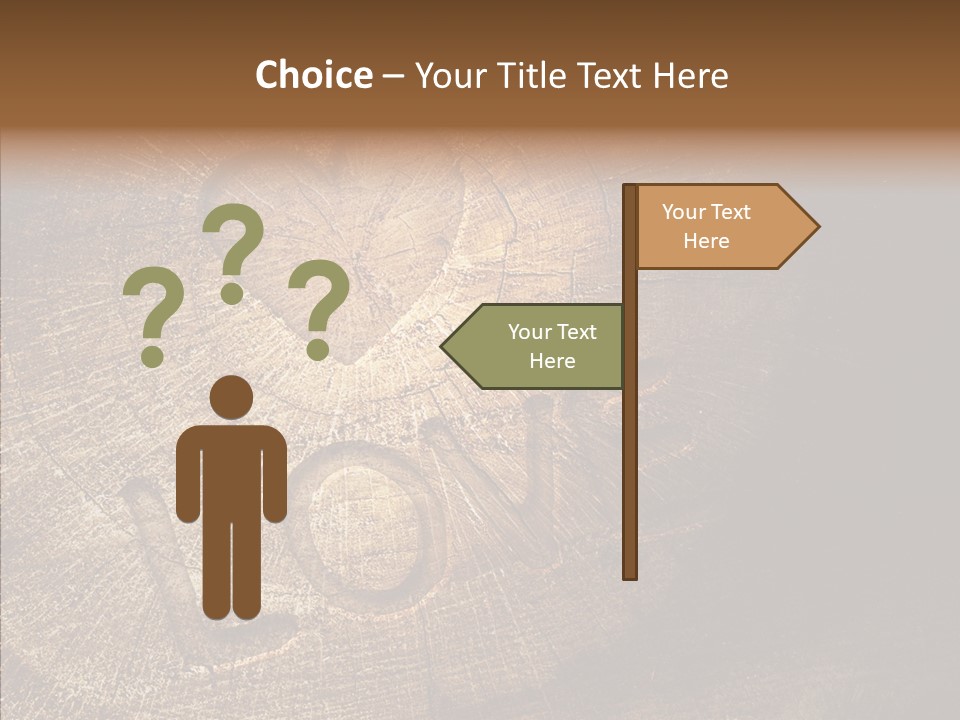Aging Pine Section PowerPoint Template