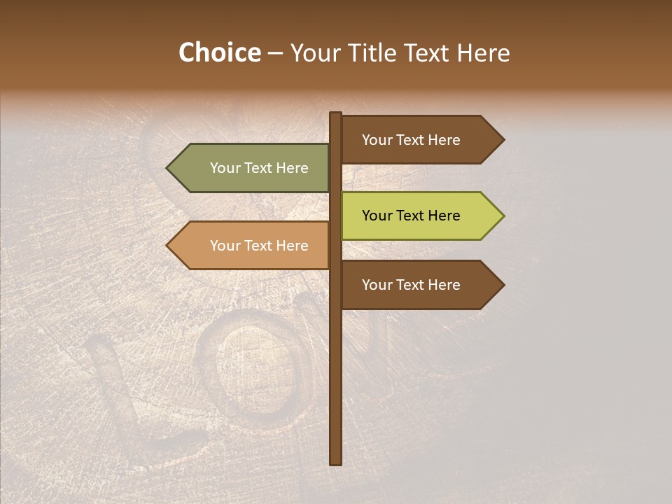 Aging Pine Section PowerPoint Template